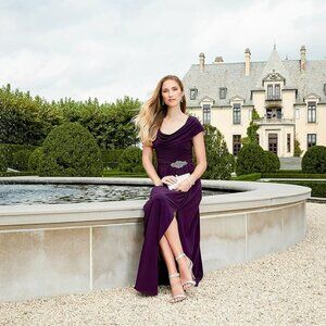 Alex Evenings Women's Long, Mother of The Bride, Formal - 12 Petite STRETCH